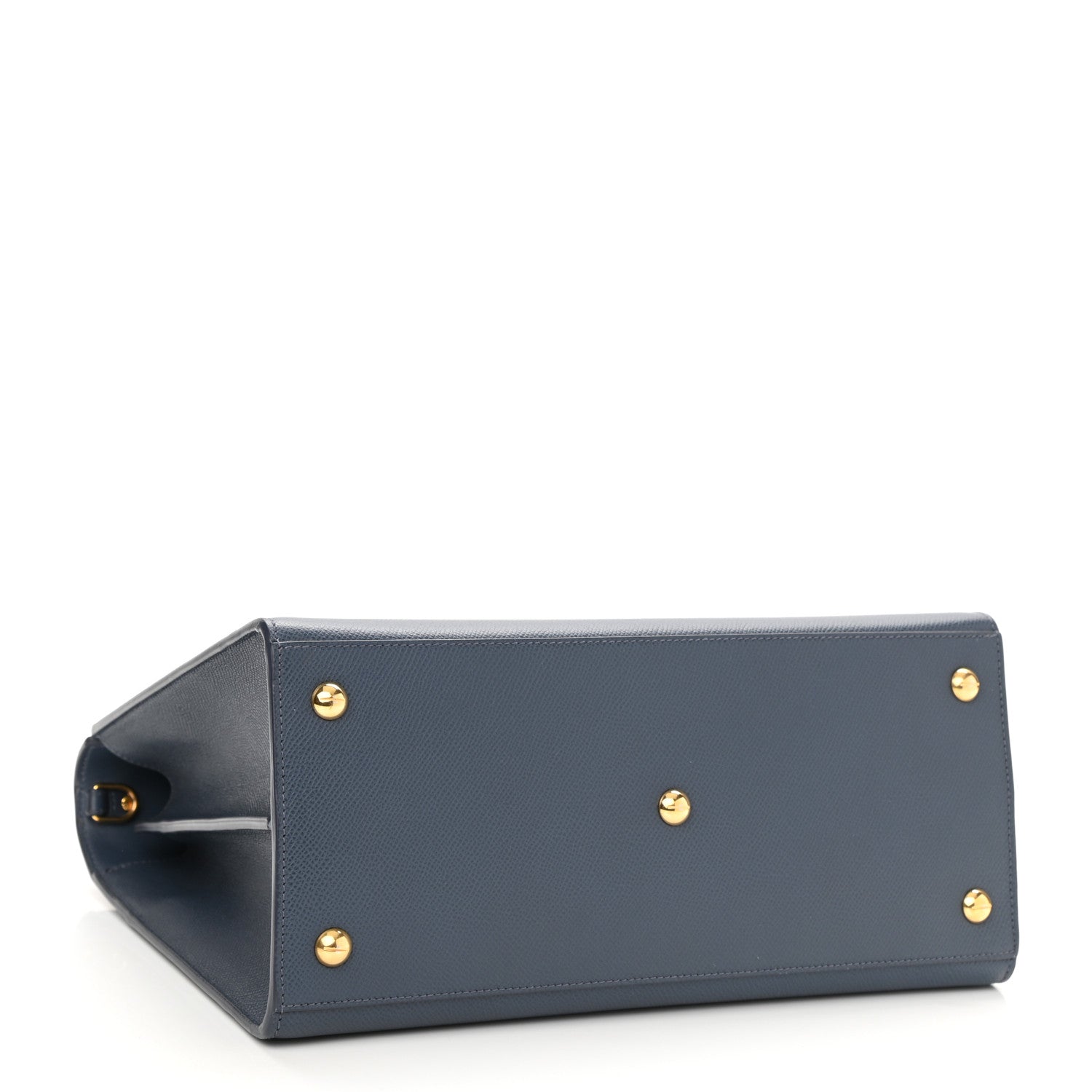 Christian Dior Grained Calfskin Large St. Honore Tote Blue 4 of 7