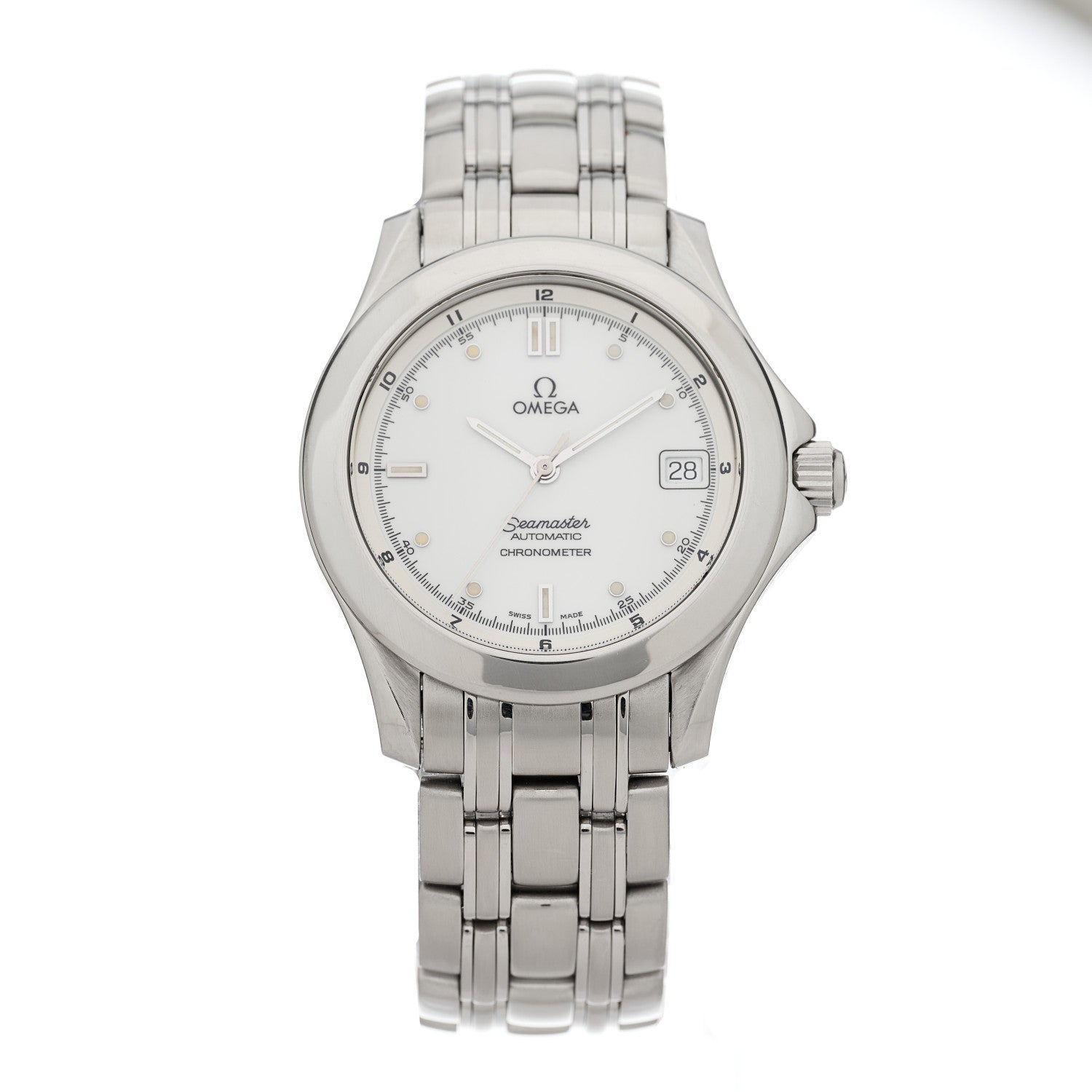 Omega Stainless Steel 36mm Seamaster Automatic Watch White 2501.20 White 1 of 4