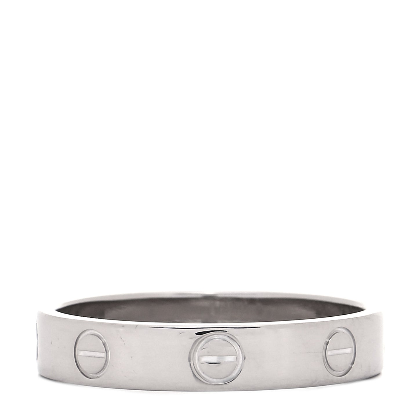 18K White Gold 4mm LOVE Wedding Band Ring 57 8