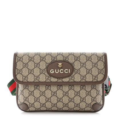 Gucci GG Supreme Monogram Neo Vintage Web Belt Bag Brown 1 of 10