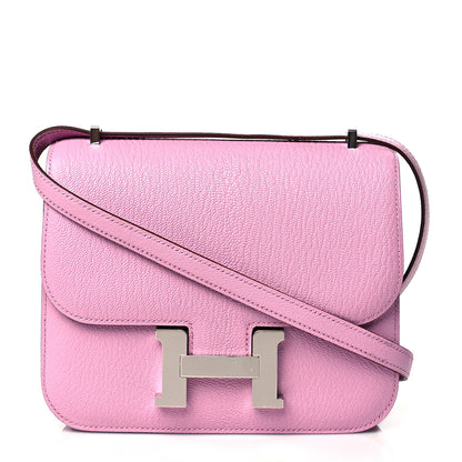 Hermes Chevre Mysore Verso Constance 18 Mauve Sylvestre Rouge Exotique 1 of 11