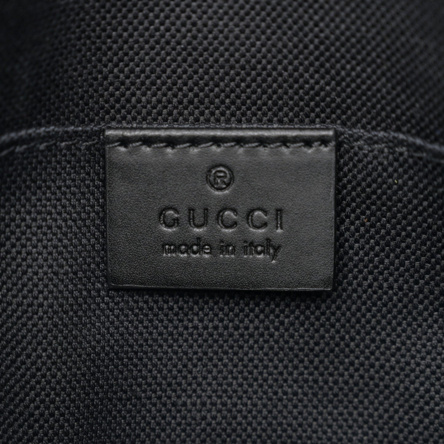 GG Supreme Monogram Web Small Flat Messenger Bag Black Grey