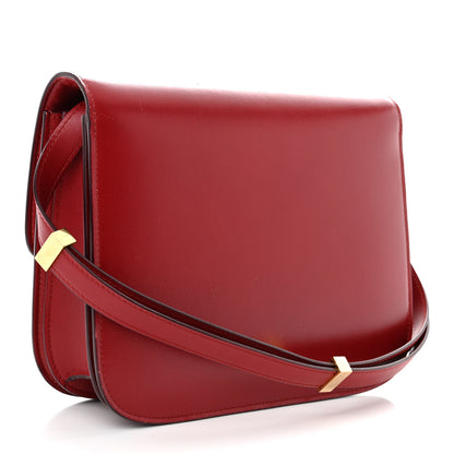 Celine Box Calfskin Medium Classic Box Flap Bag Red 3 of 13