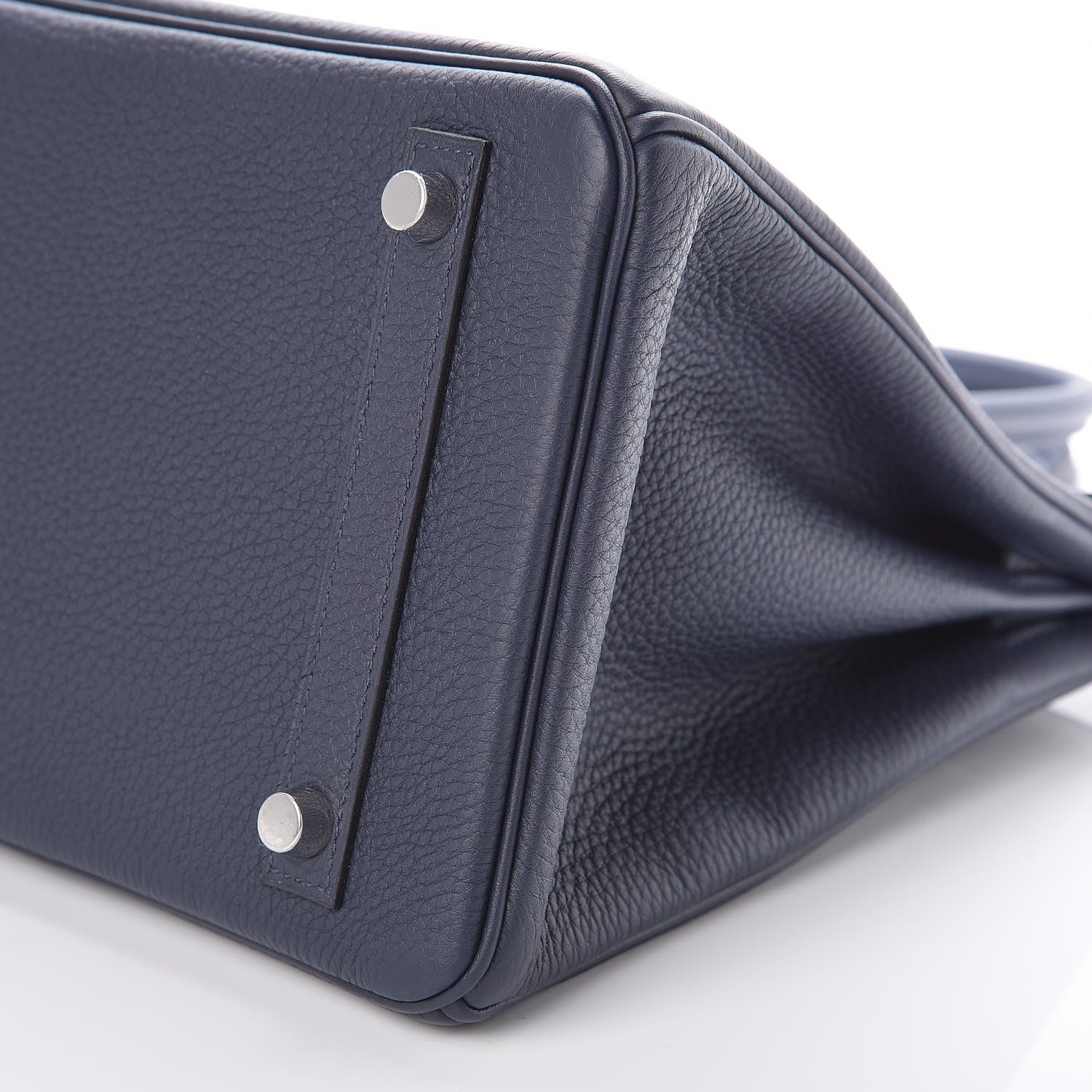 Hermes Togo Swift Officier Birkin 30 Bleu Nuit Vert Cypress 38 of 39