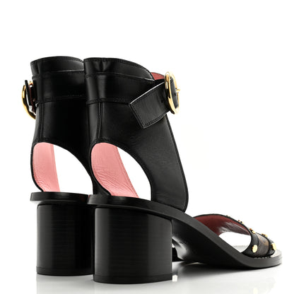 Louis Vuitton Calfskin Monogram Passenger Sandals 38.5 Black 4 of 10