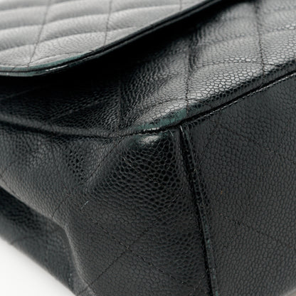Chanel Caviar Quilted Maxi Double Flap Black 14 of 15
