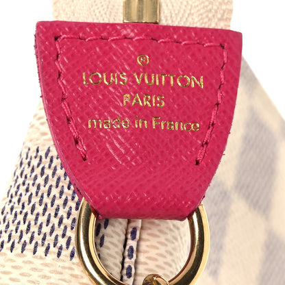 Louis Vuitton Damier Azur 2021 Christmas Animation Hollywood Mini Pochette Accessories Fuchsia Fuchsia 6 of 10