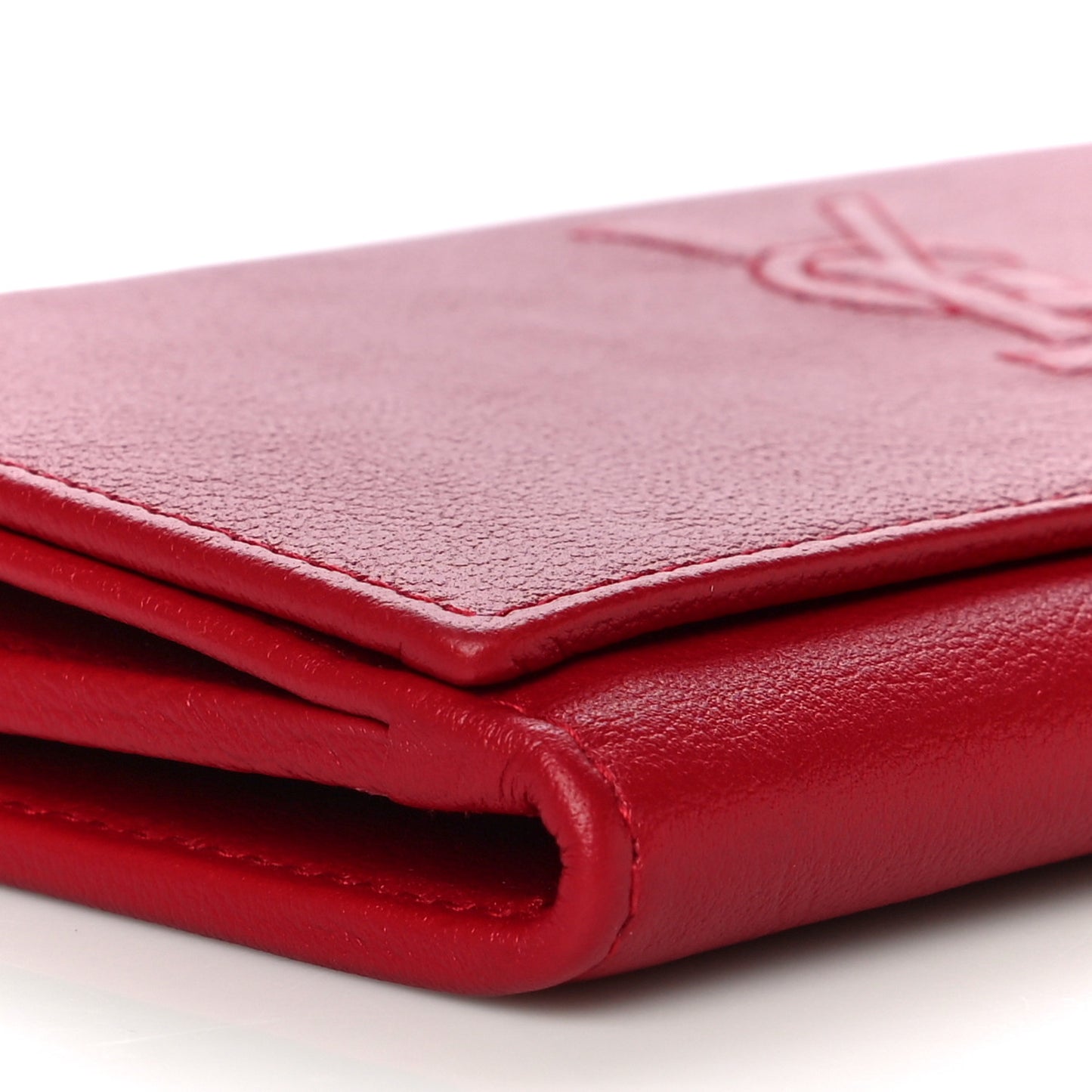 Goatskin Belle De Jour Flap Wallet Rouge Orient