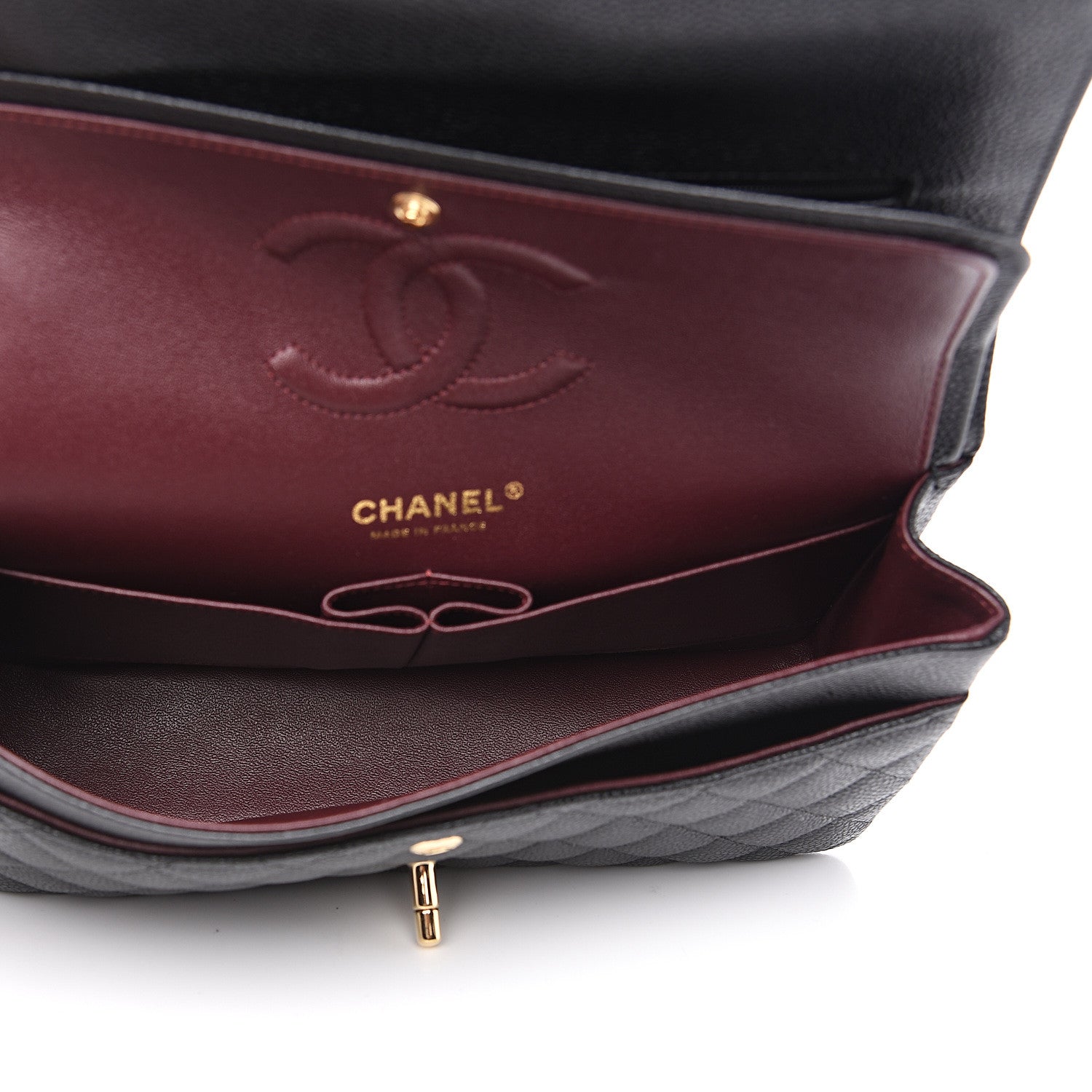 Chanel Caviar Quilted Medium Double Flap Black 4 of 9