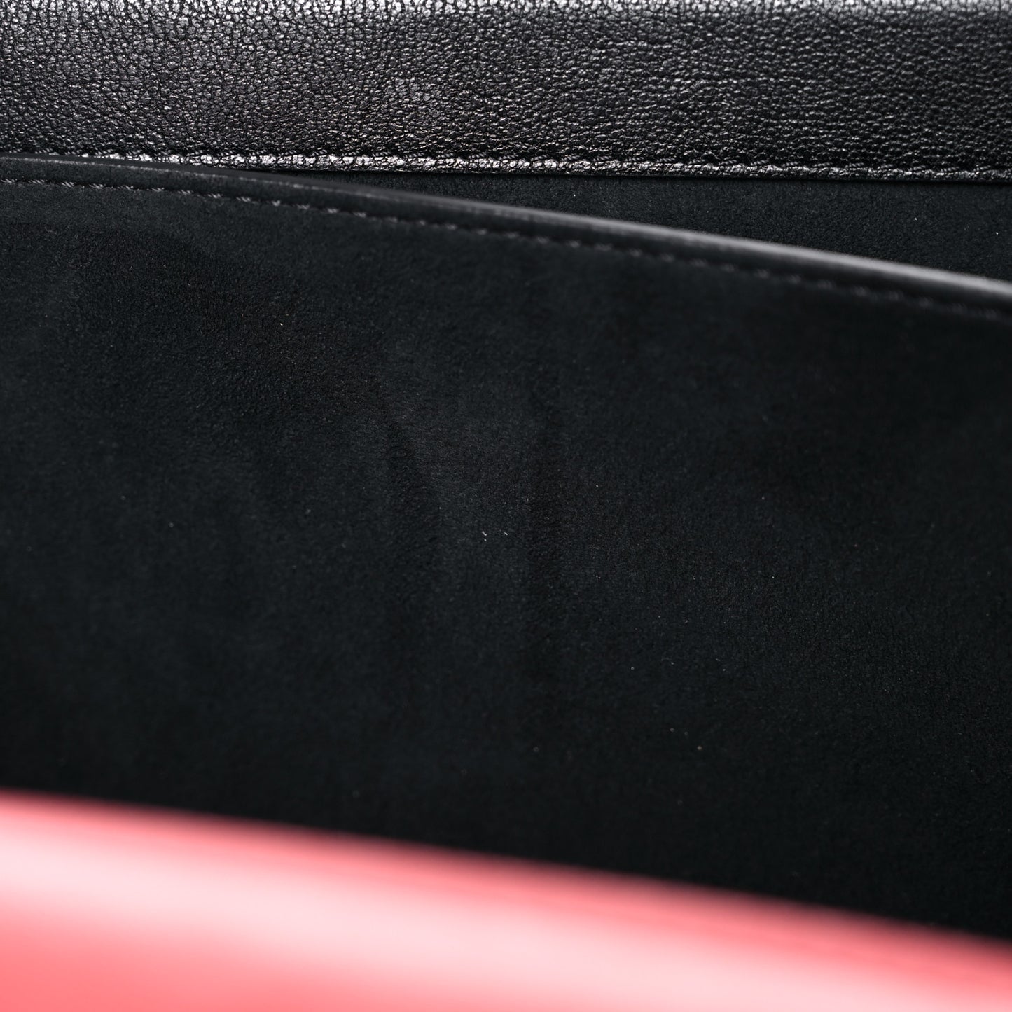 Calfskin Anglaise Embroidered Pin Bag Lust Red Black