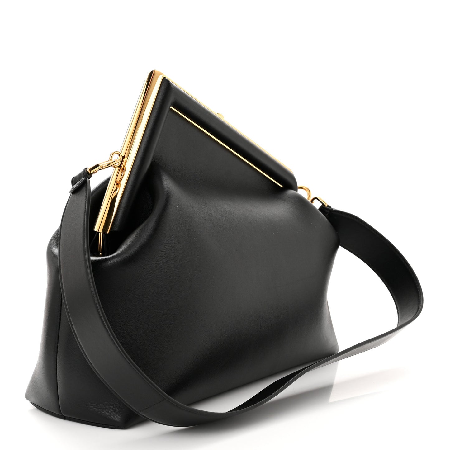 Shiny Nappa Medium Fendi First Black
