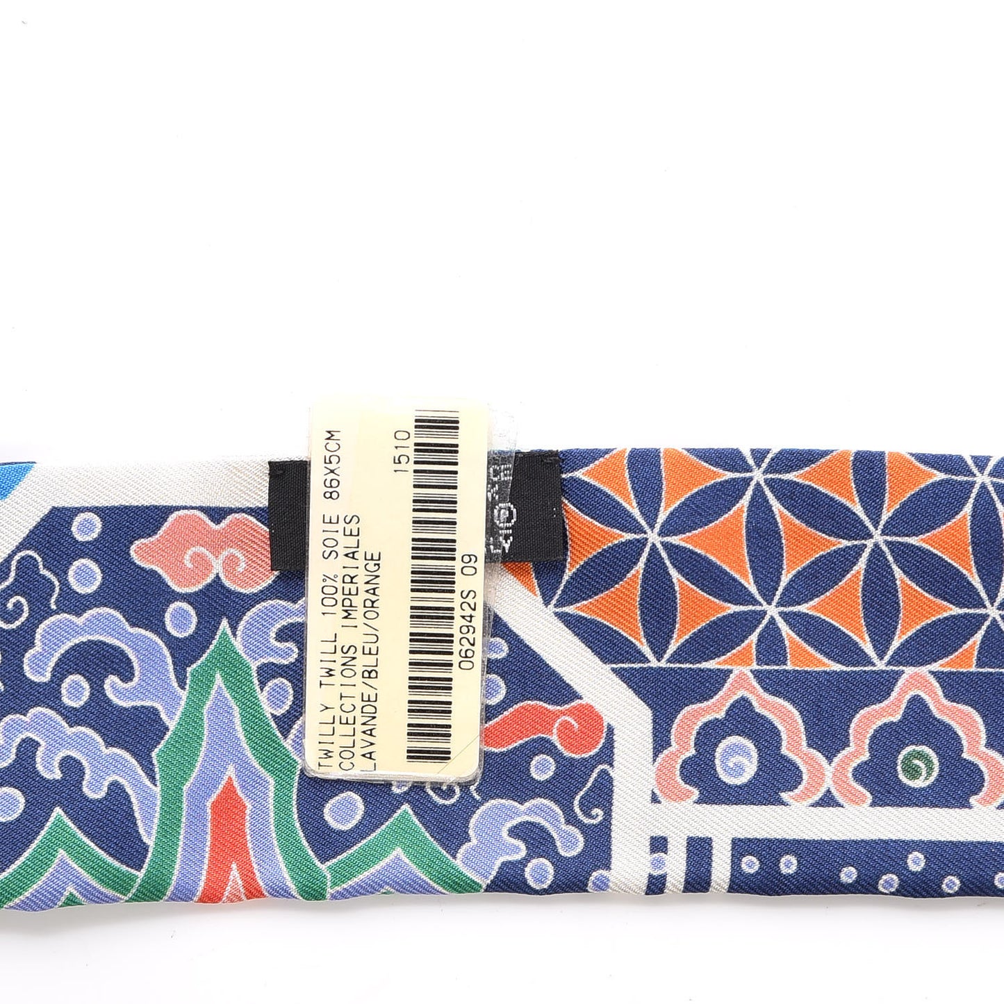 Silk Collections Imperiales Twilly Lavande Bleu Orange