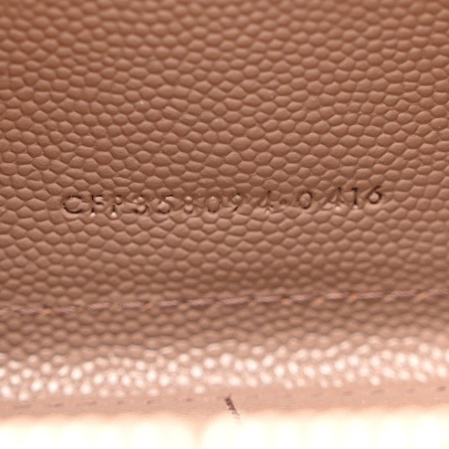 Grain De Poudre Matelasse Chevron Monogram Zip Around Wallet Fard