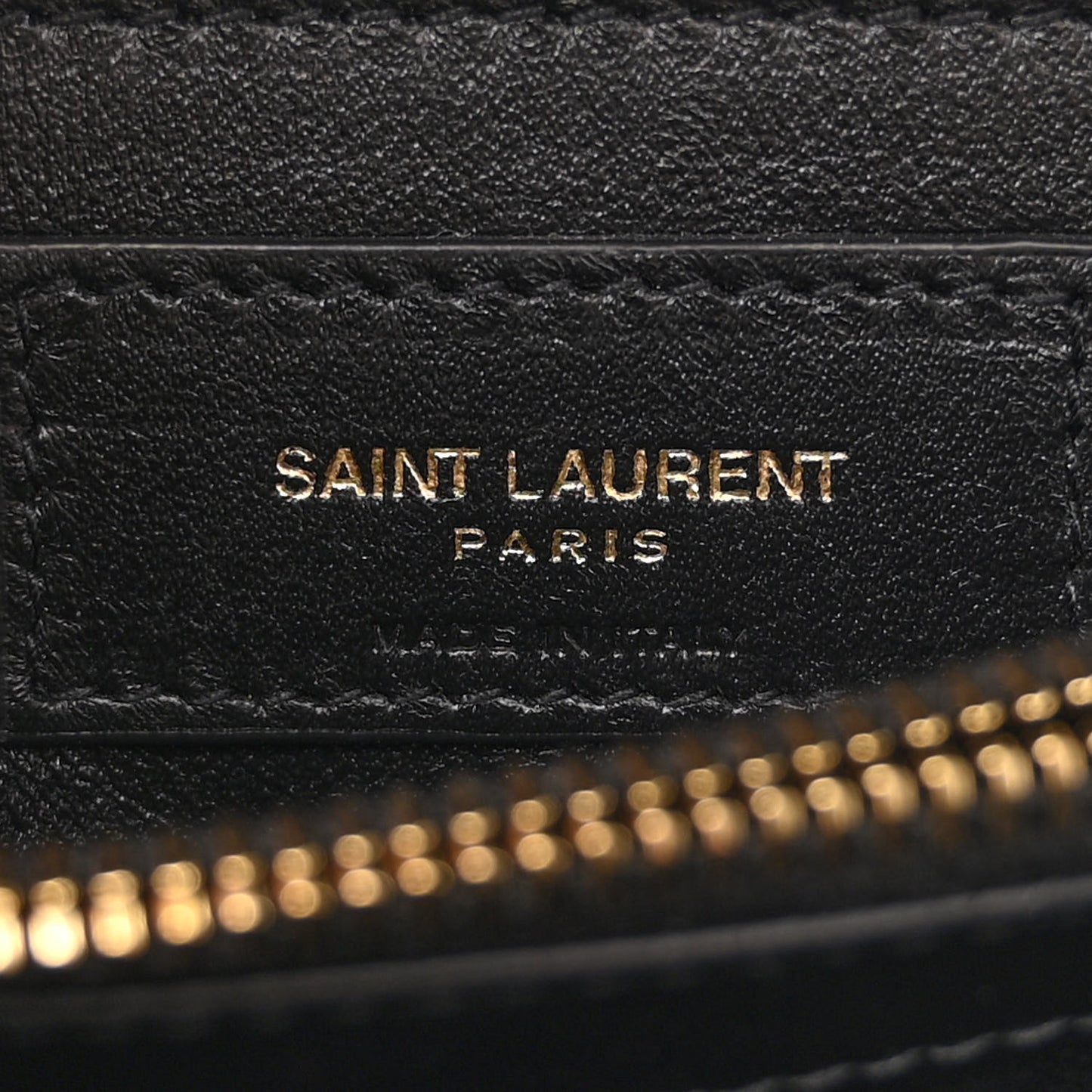 Calfskin Y Quilted Monogram Small Loulou Chain Satchel Black