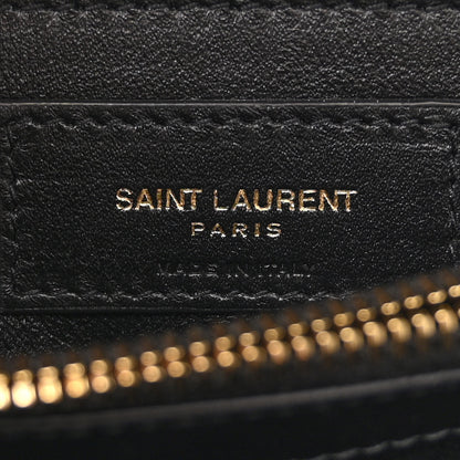 Saint Laurent Calfskin Y Quilted Monogram Small Loulou Chain Satchel Black 7 of 11
