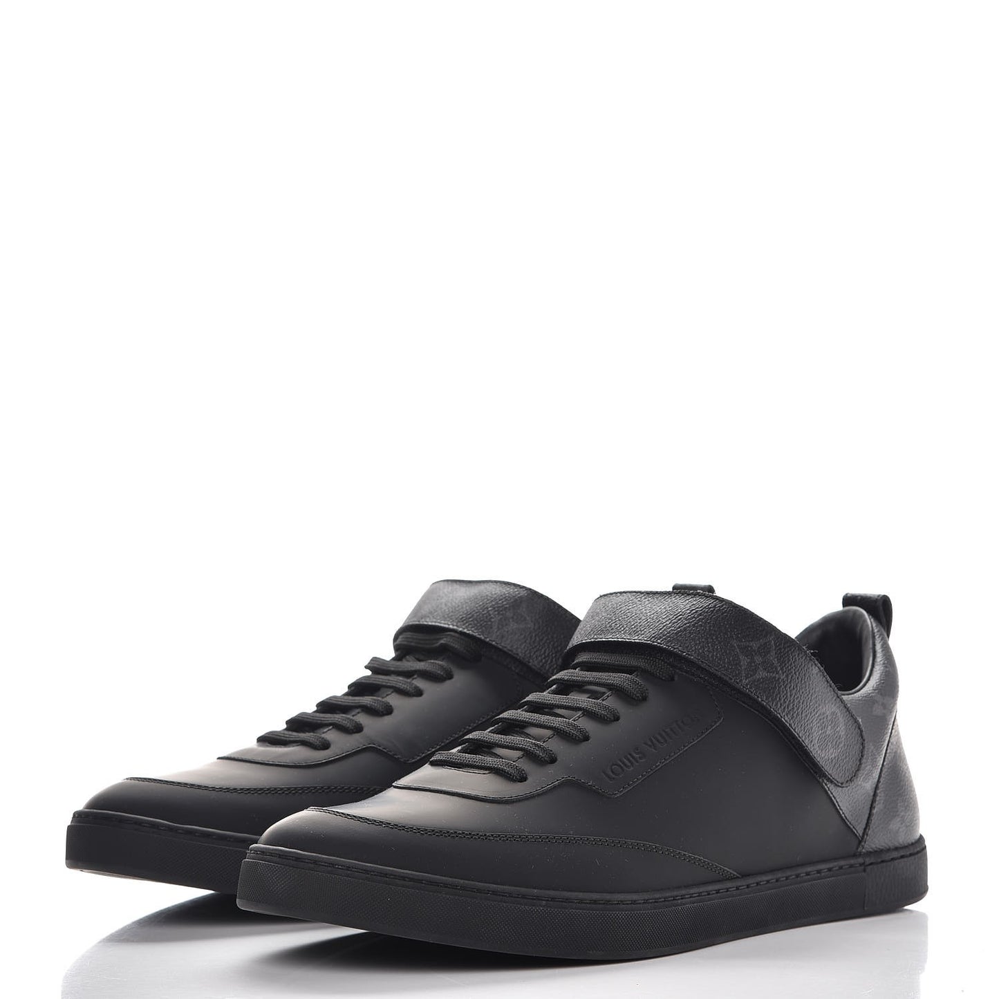 Calfskin Monogram Eclipse Passenger Sneakers 9.5 Black
