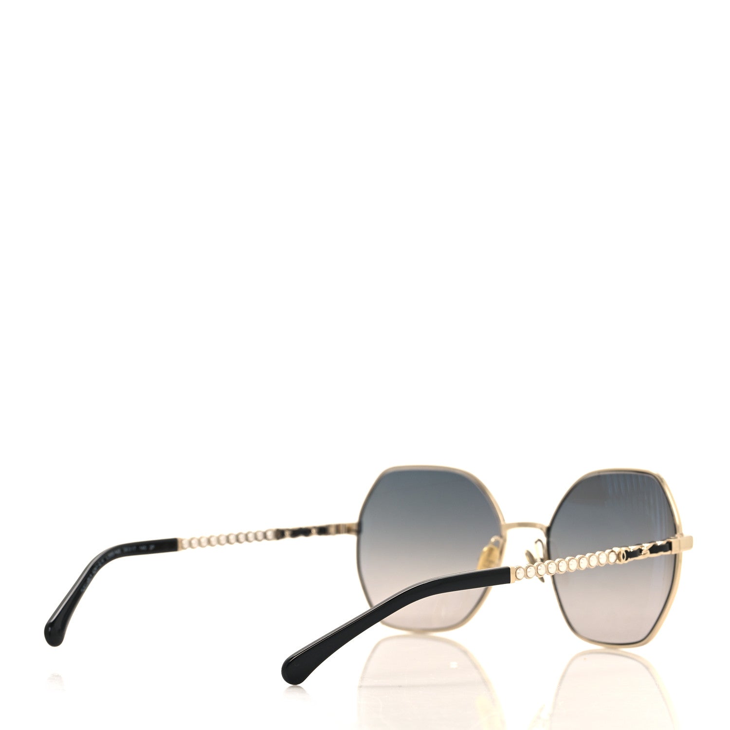 Chanel Pearl Sunglasses 4281-Q-H Black Gold 4 of 7