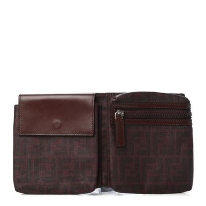 Fendi Zucca Spalmati Belt Bag Bordeaux Bulgaro 1 of 5
