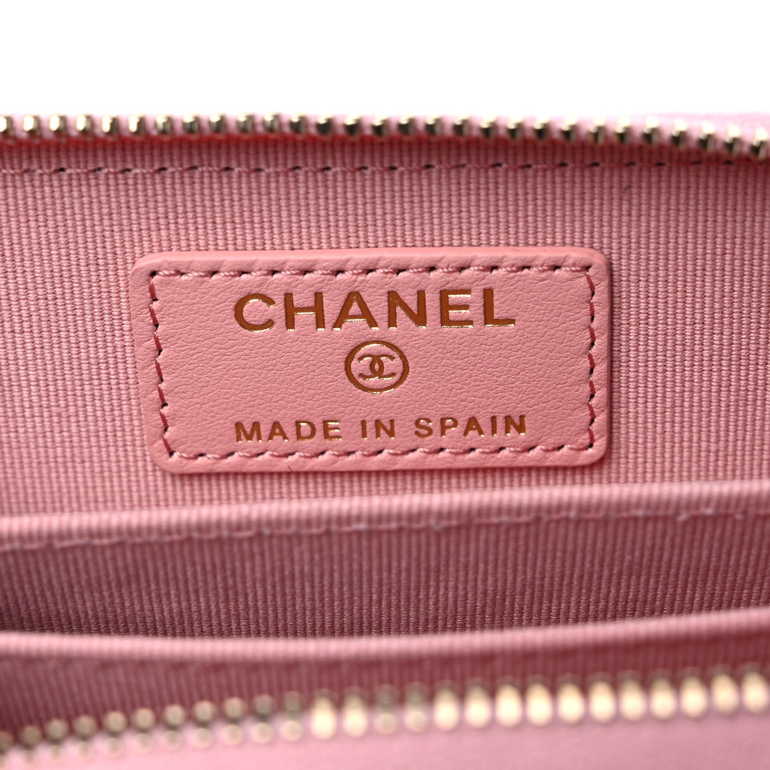 Chanel Caviar Quilted Zip Coin Purse Pink 6 of 8