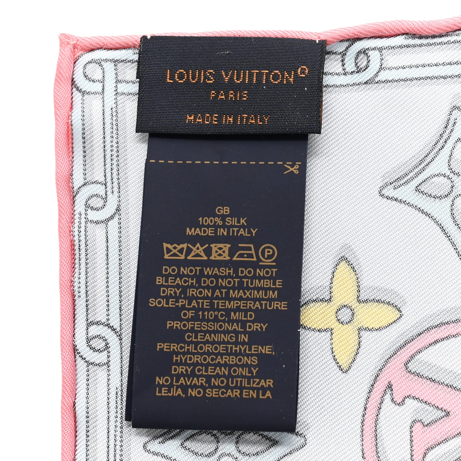 Louis Vuitton Silk Monogram Carre 45 Charmin Scarf  Blue 3 of 3