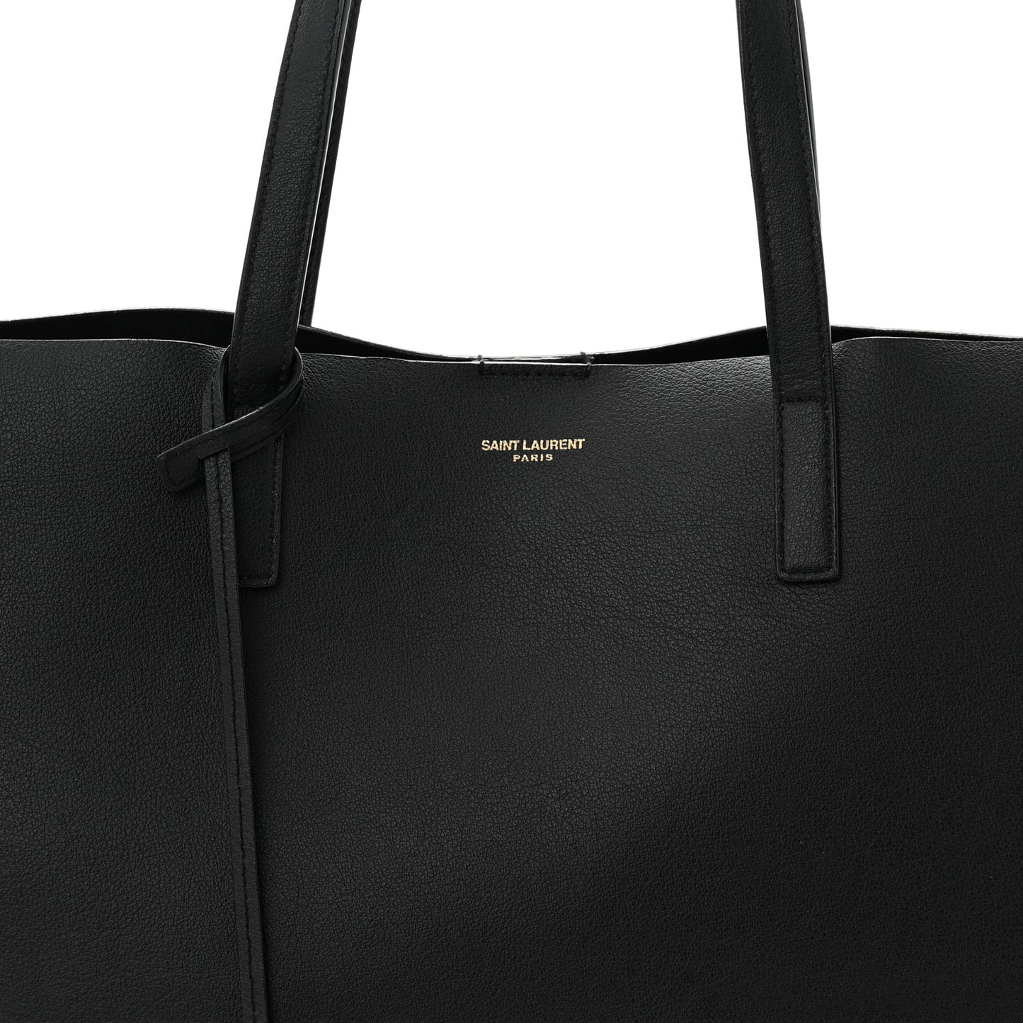 Calfskin Large Shopping Tote Black