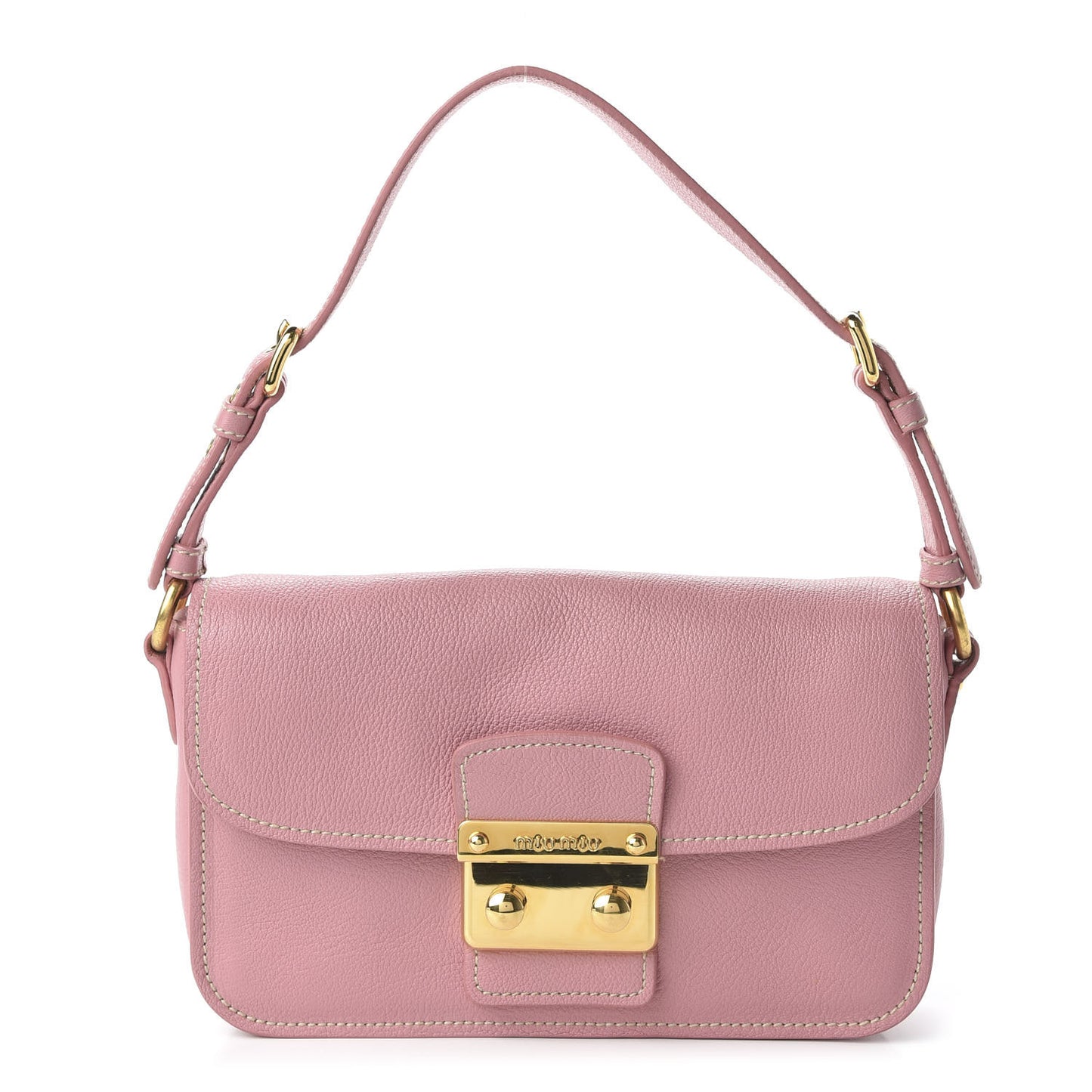 Goatskin Madras Shoulder Bag Rosa