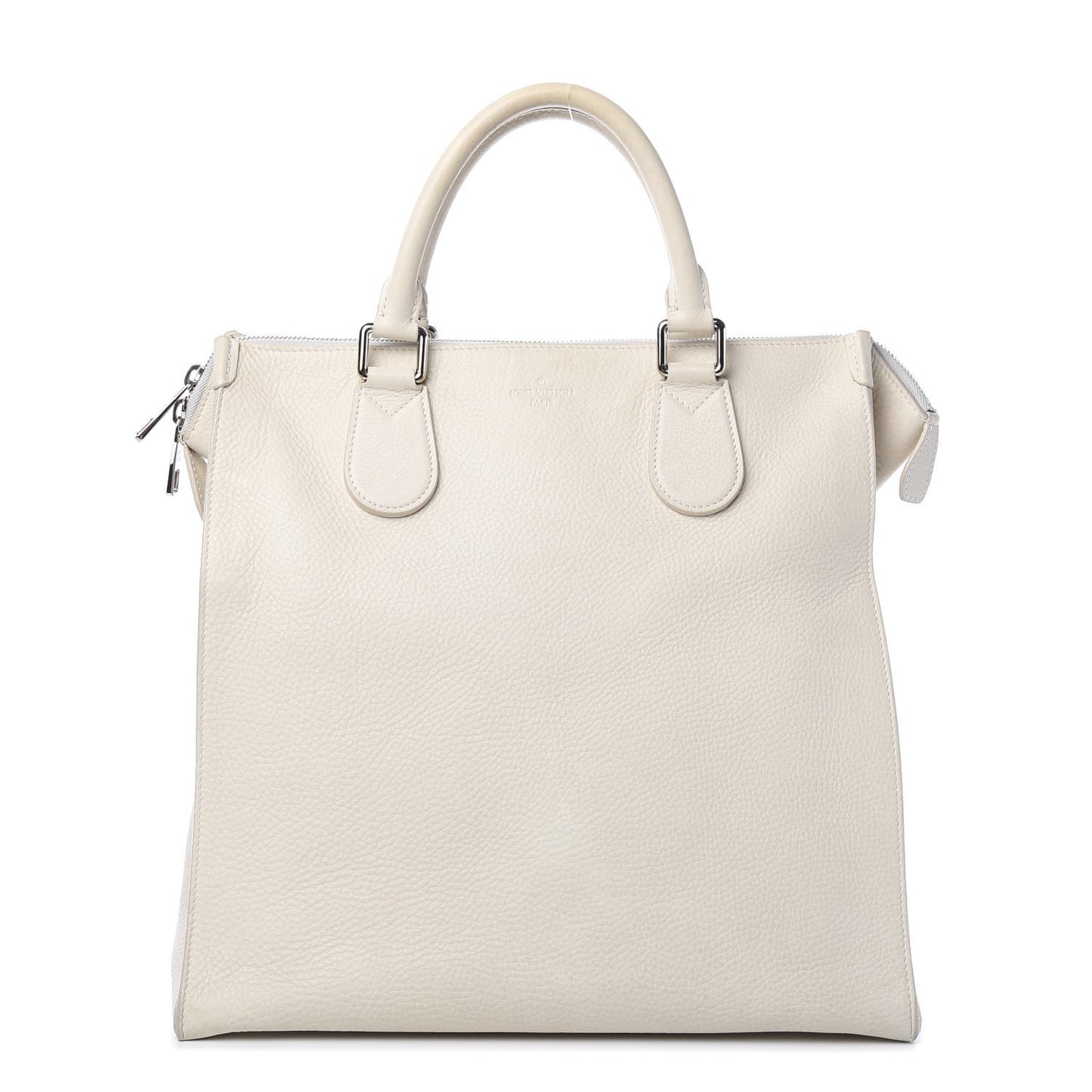 Calfskin Cabas Naxos White