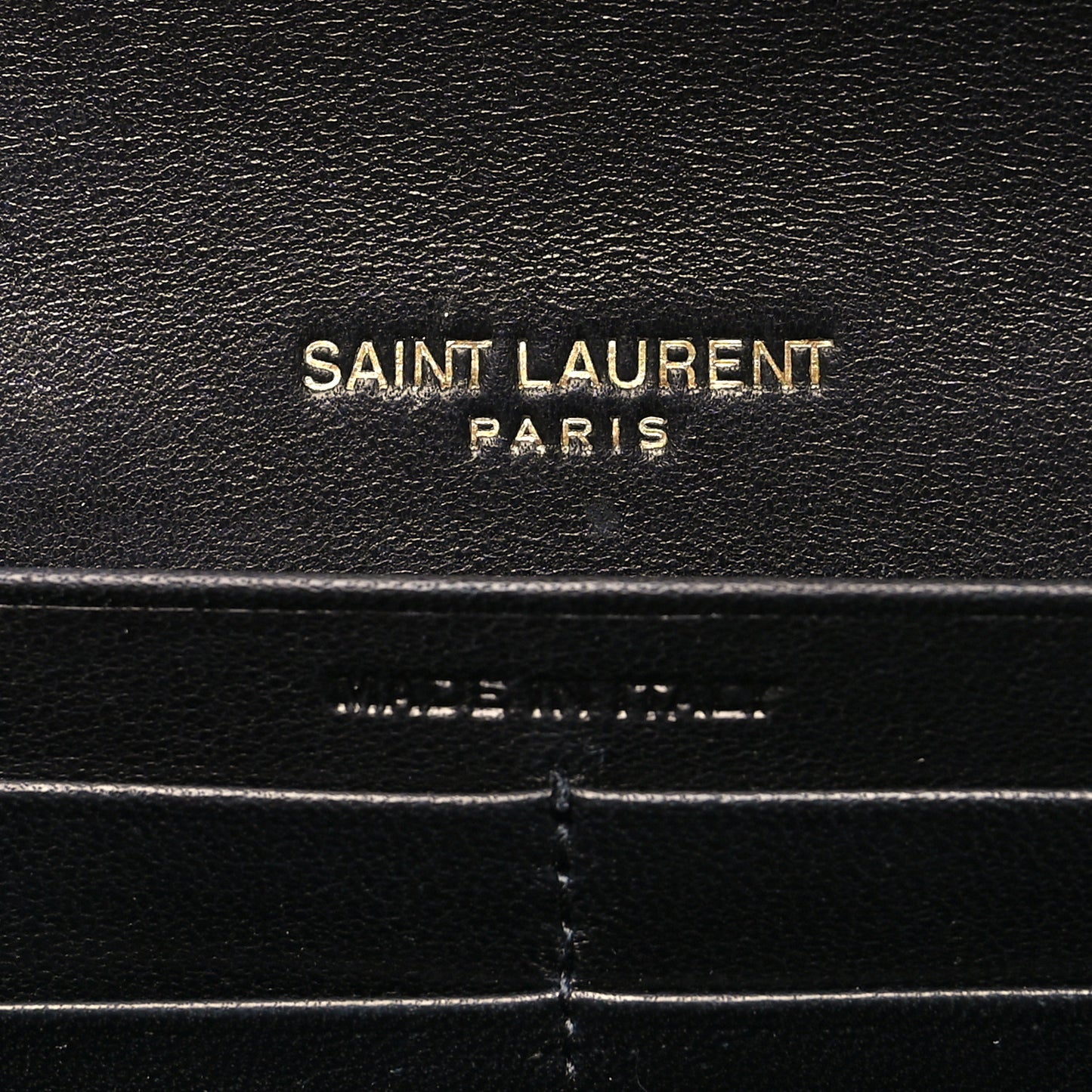 Lambskin Quilted Monogram Large Gabbie Flap Wallet Black