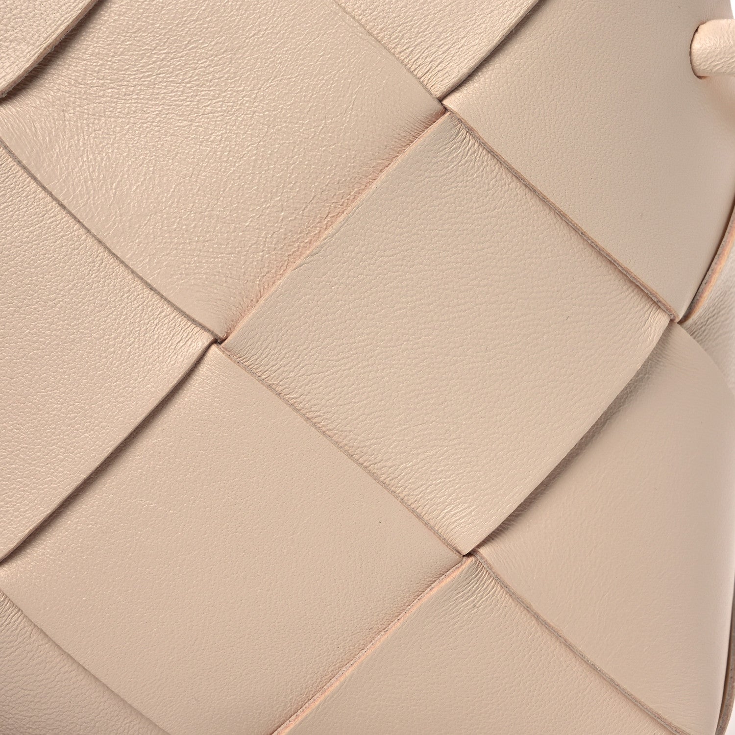 Bottega Veneta Lambskin Maxi Intrecciato Mini Cassette Camera Bag Macaroon 7 of 10
