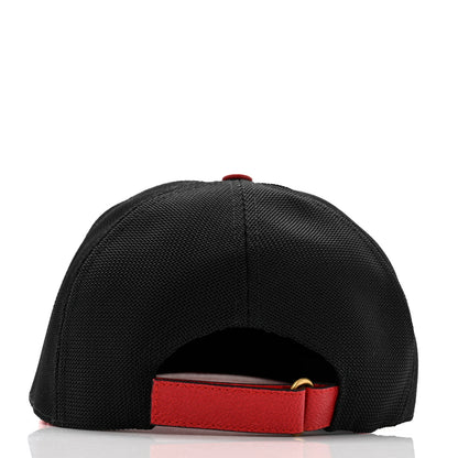 Gucci Cripto Calfskin Logo Baseball Hat XL Hibiscus Red 6 of 9