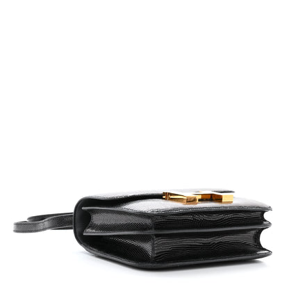 Hermes Lizard Constance 18 Black 4 of 11