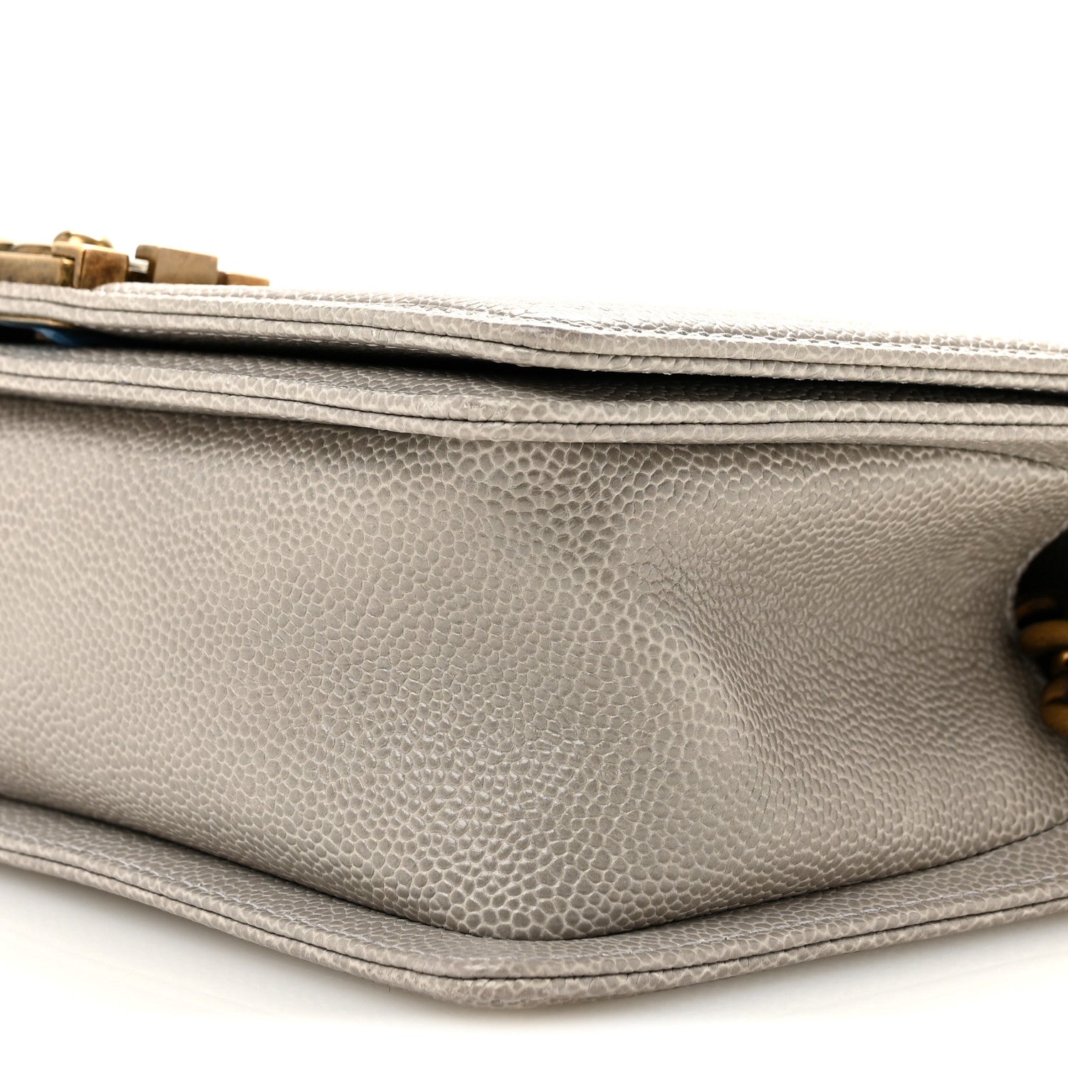 Chanel Caviar Quilted Medium Boy Flap Grey 10 of 13
