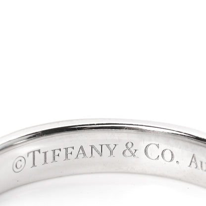 Tiffany 18K White Gold Atlas X Closed Narrow Ring 49 5 4 of 5
