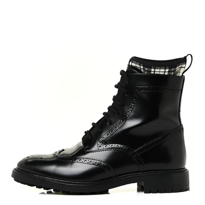 Christian Dior Calfskin Tartan D-Order Low Boot 39.5 Black White 1 of 12
