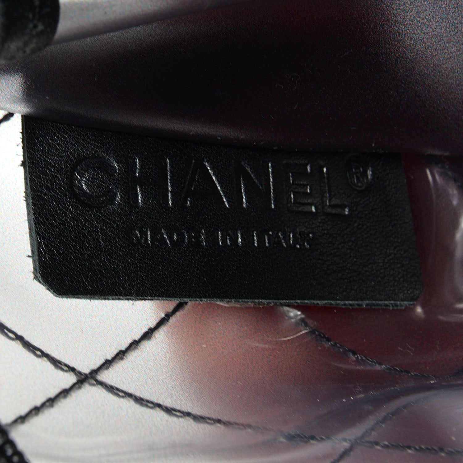 Chanel Vinyl Naked Pochette Black 6 of 7