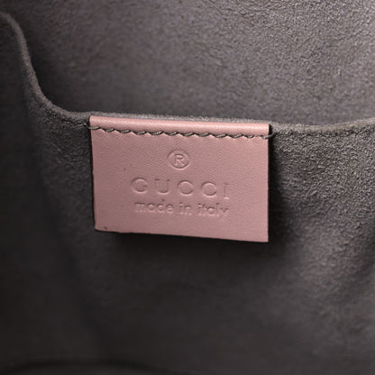 Gucci Calfskin Matelasse Sylvie Web GG Marmont Bucket Bag Perfect Pink 6 of 17