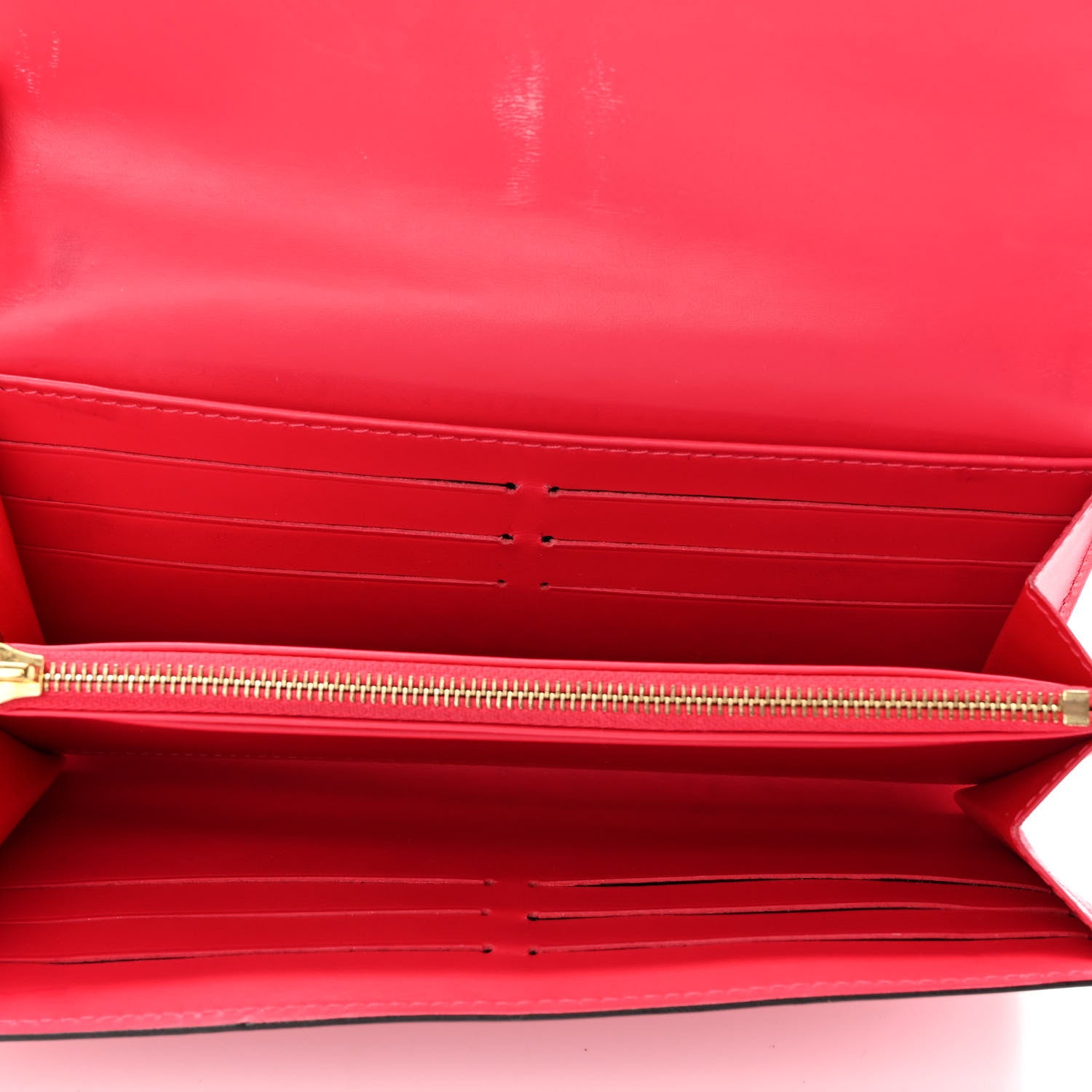 Louis Vuitton Vernis Sarah Wallet NM Rose Litchi 5 of 10