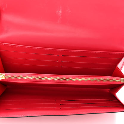 Louis Vuitton Vernis Sarah Wallet NM Rose Litchi 5 of 10