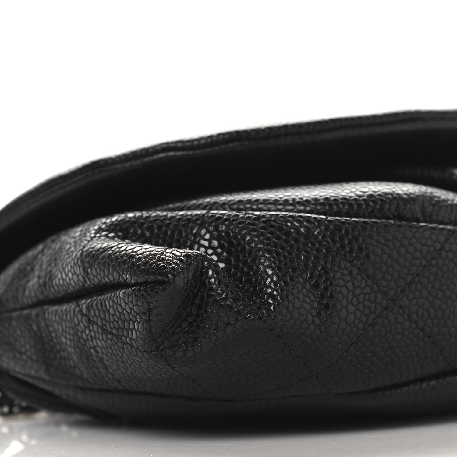 Chanel Caviar Half Moon Wallet On Chain WOC Black 10 of 12