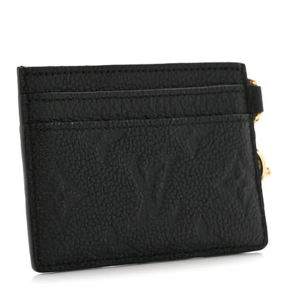Louis Vuitton Empreinte Monogram LV Charms Card Holder Black 3 of 8