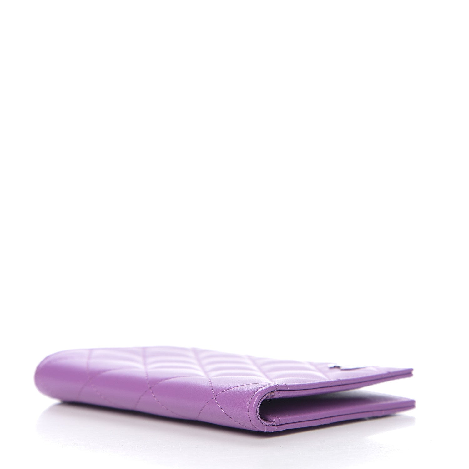 Chanel Lambskin Quilted Passport Holder Purple 3 of 7