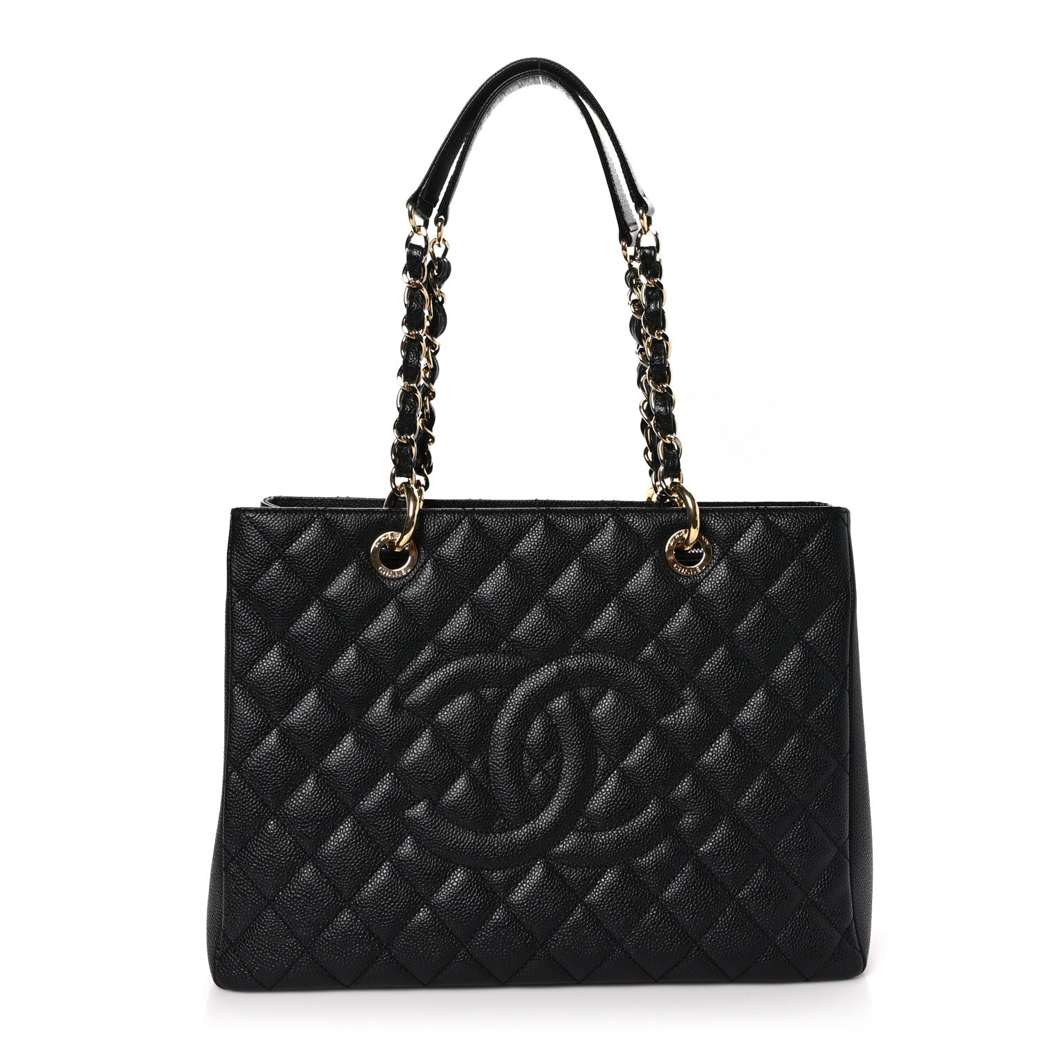 Chanel Caviar Quilted Grand Shopping Tote GST Black 1 of 10