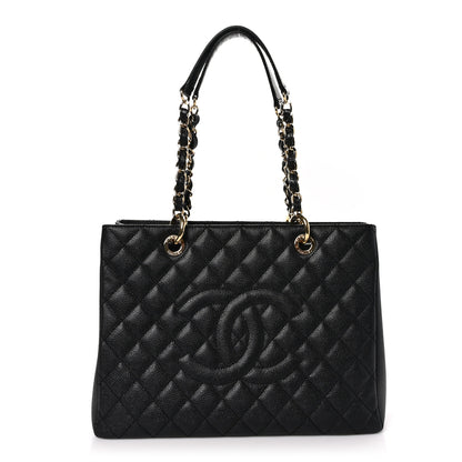 Chanel Caviar Quilted Grand Shopping Tote GST Black 1 of 10