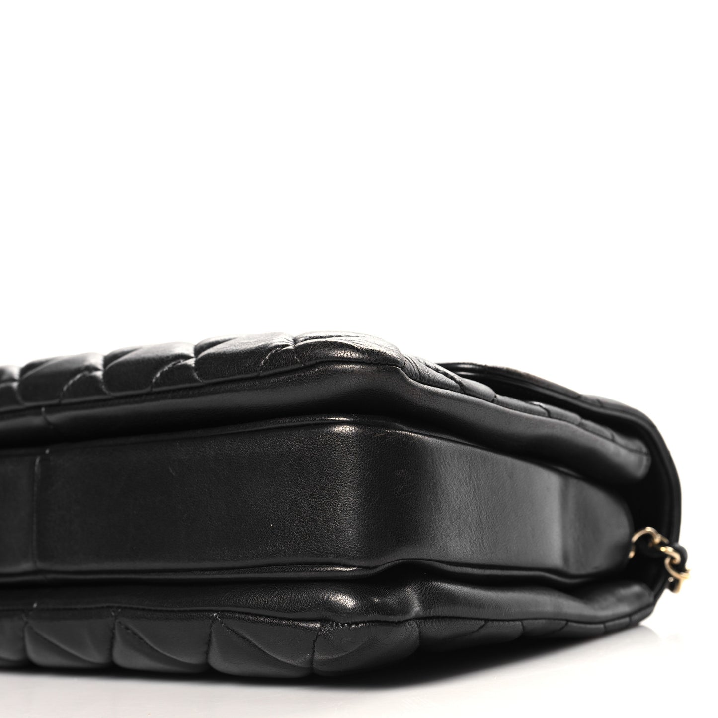 Lambskin Quilted Medium Trendy CC Flap Dual Handle Bag Black