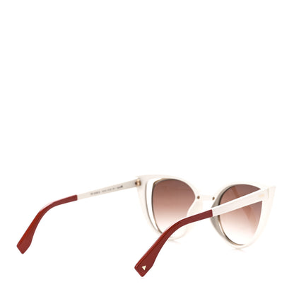 Fendi Cat Eye Paradeyes Sunglasses FF 0136/S White Red 4 of 7