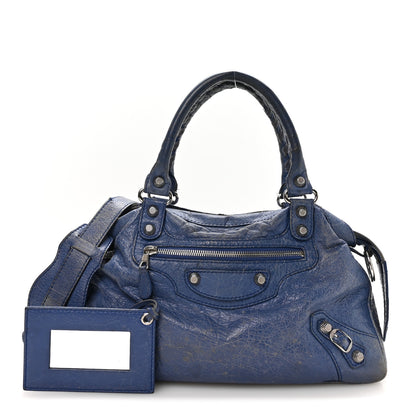 Balenciaga Agneau Giant 12 Silver Hardware Town Bleu Glacier 3 of 13