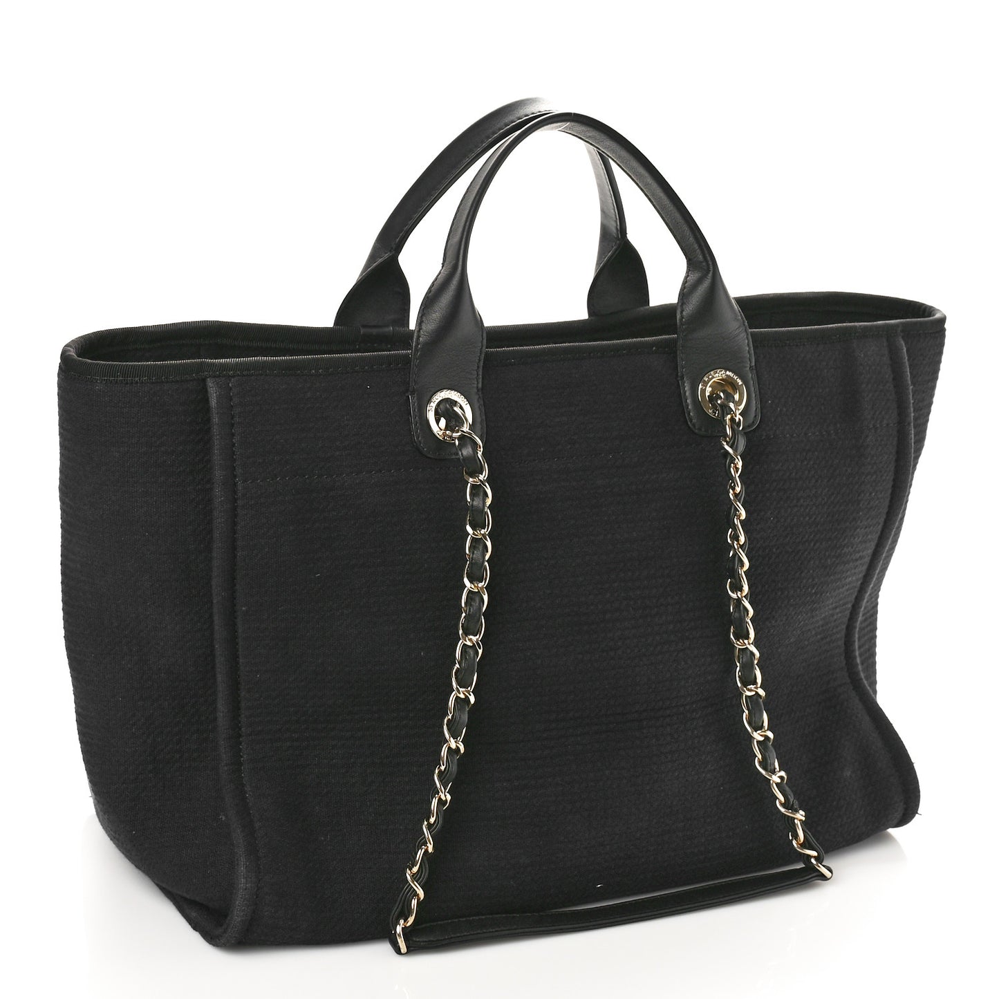 Mixed Fibers Large Deauville Tote Black