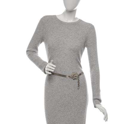 Chanel Crystal CC Camellia Belt Silver 2 of 5