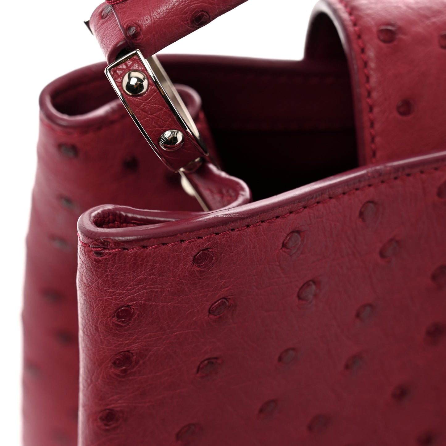 Ostrich Capucines MM Fuchsia