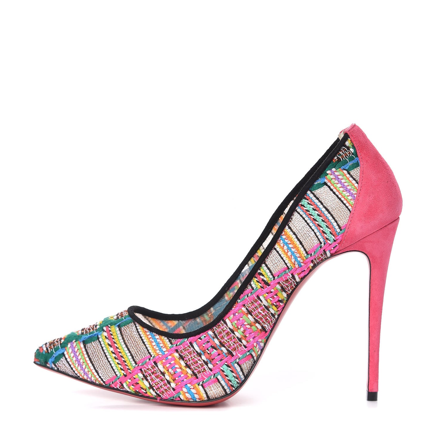 Lace Rete Tresse Suede Hippie Follies 100 Pumps 37.5 Multi